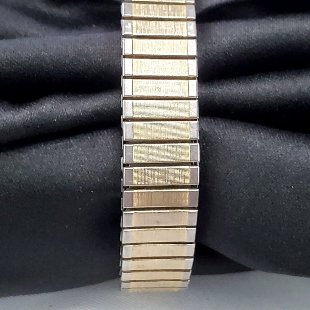 Domco Vintage Mens Wristwatch With Speidel USA Gold/Silver Expansion Band 12 hr - Picture 7 of 11
